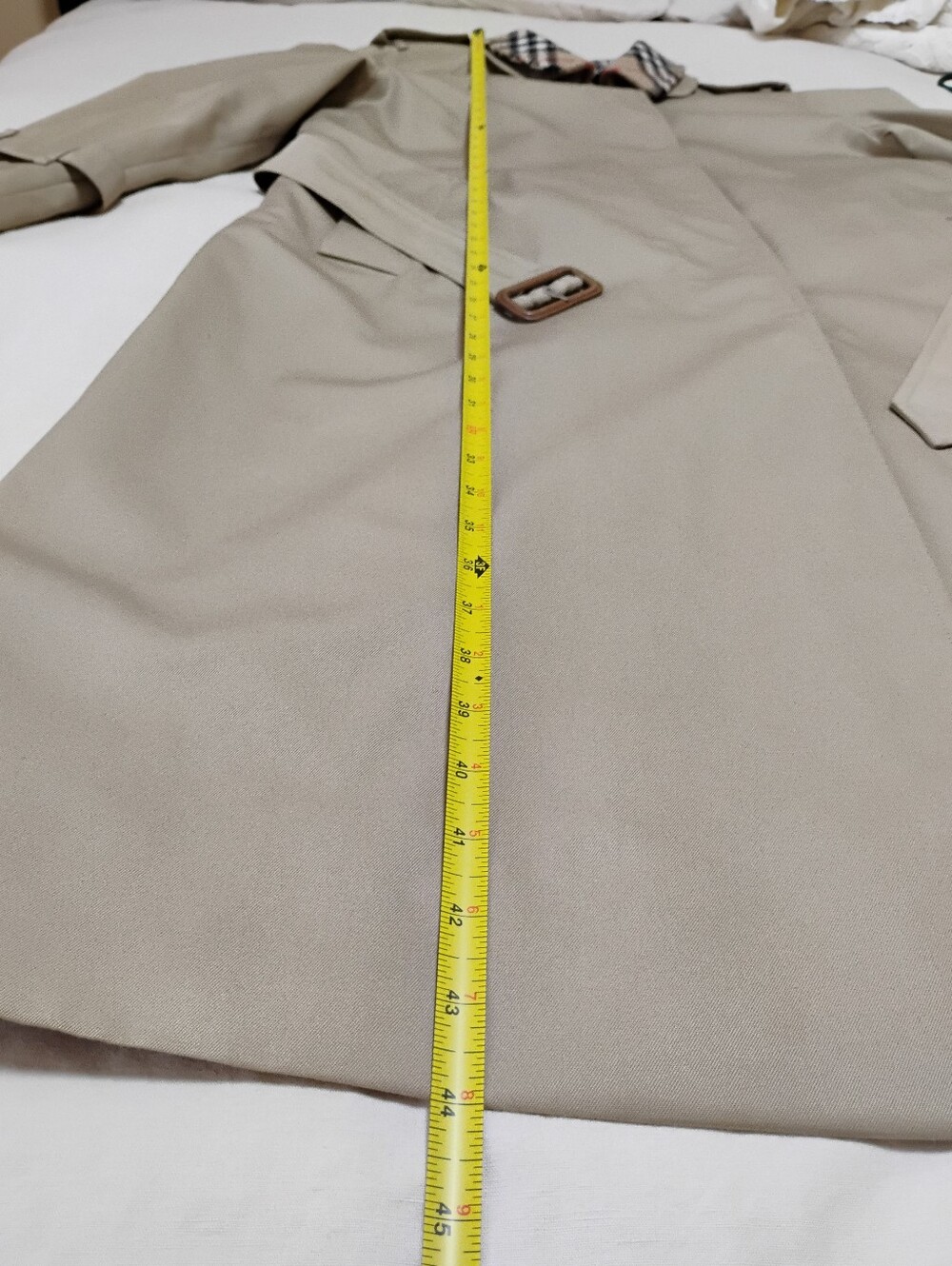 Vintage Burberry Trench Coat With Removable Collar - Picture 14 of 16